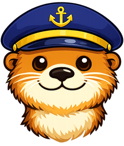 Autter mascot — captain otter
